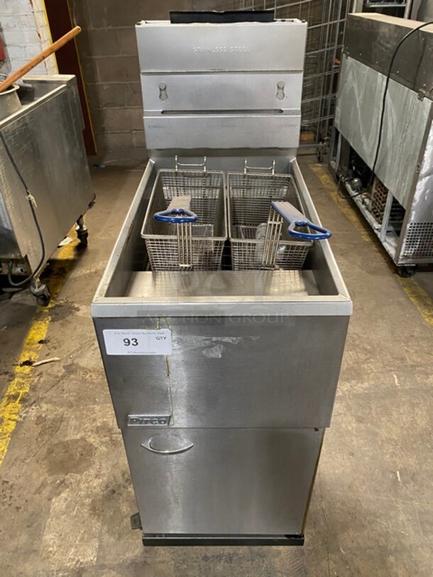 Pitco Natural Gas Deep Fat Fryer! With Baskets! All Stainless Steel! On Legs!   - Image 1 of 8