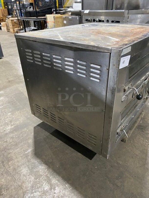 Bakers Pride Commercial Electric Powered Double Deck Pizza Oven! All Stainless Steel! 2x Your Bid Makes One Unit! Model: EP22828 SN: 580631701003 208V 60HZ 3 Phase - Image 2 of 8