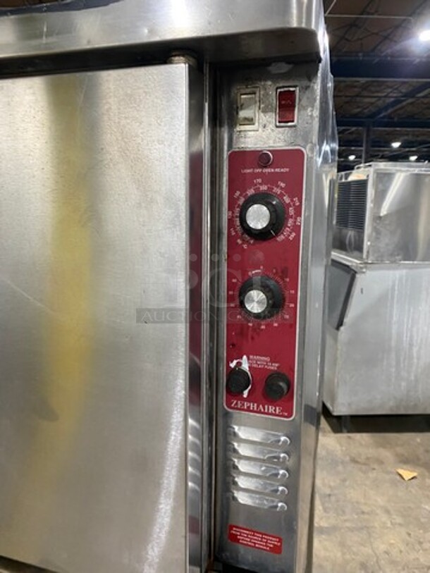 Blodgett Zephaire Edition Commercial Convection Oven! With Solid Doors! Metal Oven Racks! All Stainless Steel! On Legs! - Image 6 of 7