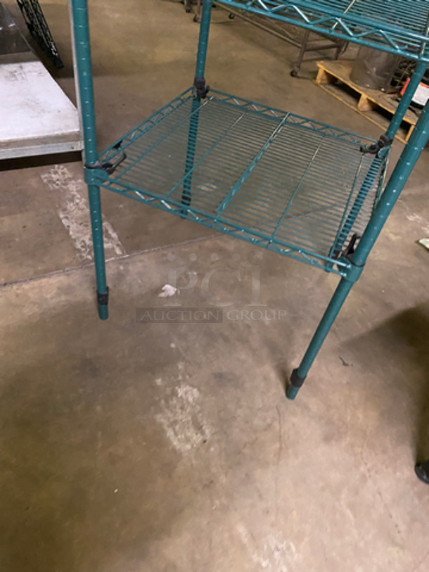 4 Tier Metal Wire Shelf! On Legs! - Image 3 of 4
