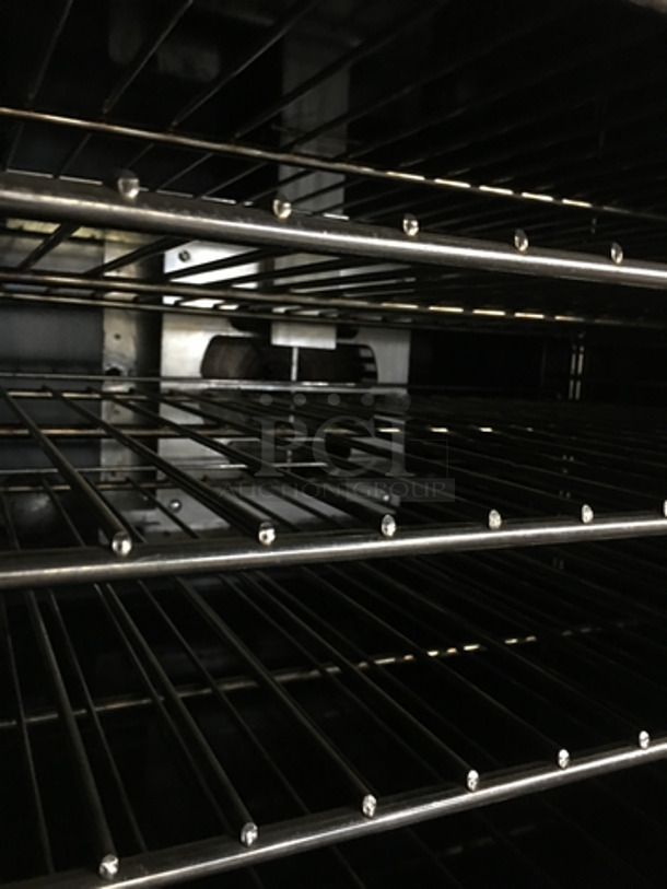 Hobart Commercial Natural Gas Powered Double Deck Convection Oven! With Metal Oven Racks! Solid Stainless Steel! On Legs! 2x Your Bid! - Image 6 of 9