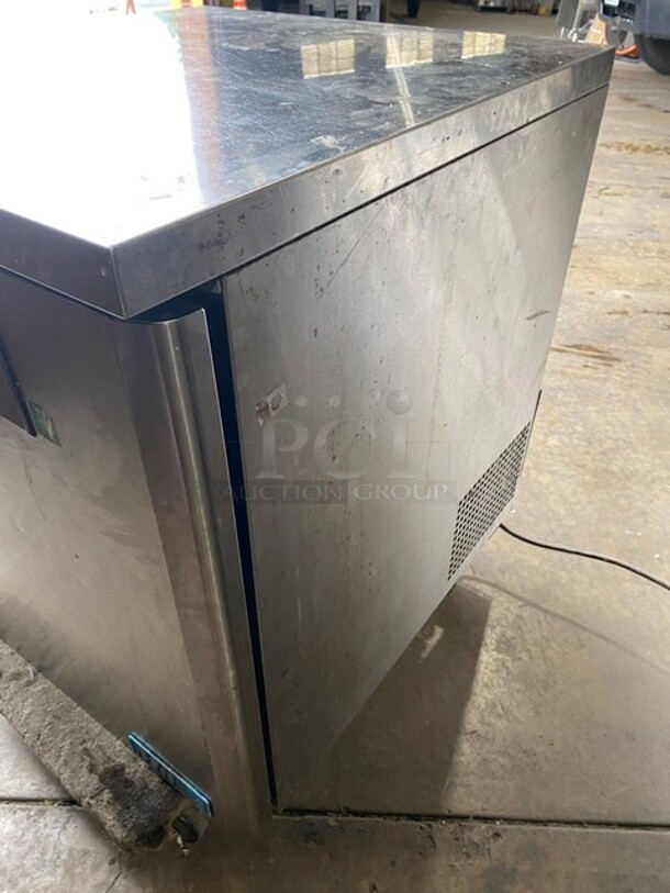 Turbo Air Commercial Single Door Lowboy/Worktop Freezer! All Stainless Steel! Model: MUF28 SN:K9U2F8Z021 115V  - Image 2 of 7