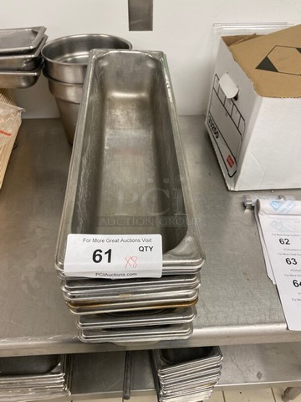 Sysco Ware Stainless Steel Steam Table/ Prep Table Food Pan! 8x Your Bid!