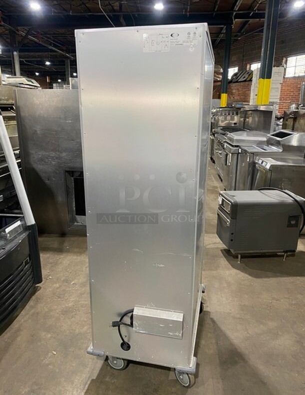 NICE! 2019 Bevles Metal Commercial Single Door Reach In Heated Holding Cabinet on Commercial Casters! All Stainless Steel MODEL HPIC6836 SN:1910013600012 120V  - Image 3 of 8