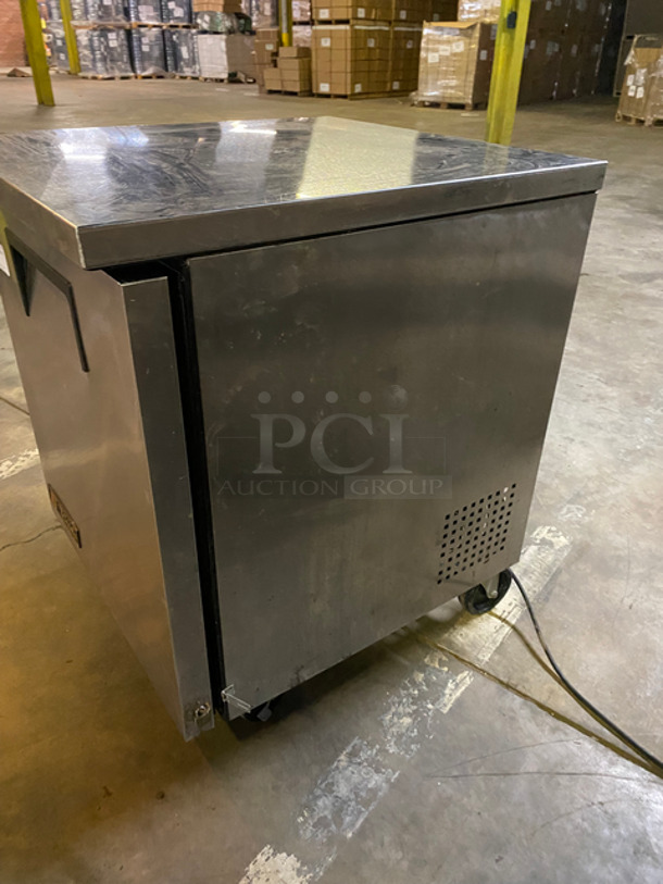 True Commercial Single Door Refrigerated Lowboy/ Worktop Cooler! With Poly Coated Racks! All Stainless Steel! On Casters! Model: TUC27 SN: 7802272 115V 60HZ 1 Phase - Image 2 of 7