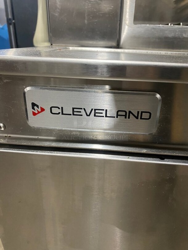 Sweet! LATE MODEL! Cleveland Stainless Steel Commercial Floor Style Electric Powered 3 Deck Pressure Steam Cabinet!! On Legs! MODEL PEM483 SN: 190323050456 208V 3PH! Working When Removed!  - Image 11 of 12