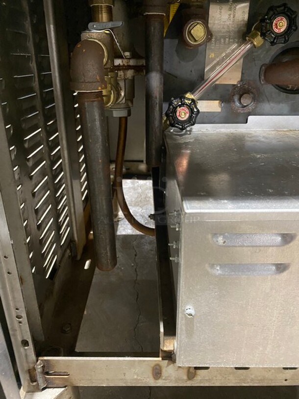 Sweet! LATE MODEL! Cleveland Stainless Steel Commercial Floor Style Electric Powered 3 Deck Pressure Steam Cabinet!! On Legs! MODEL PEM483 SN: 190323050456 208V 3PH! Working When Removed!  - Image 12 of 12