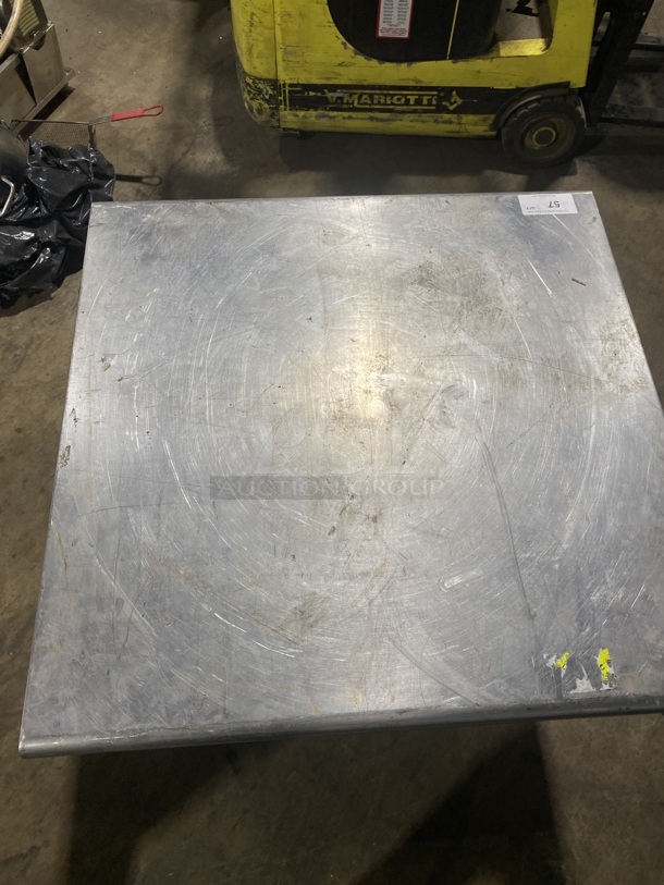 Stainless Steel Commercial Worktable Undershelf on Legs!  - Image 4 of 4