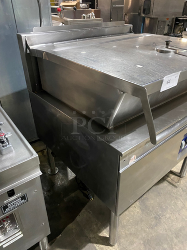 NICE! Cleveland Natural Gas Powered Tilt Skillet/Braising Pan! All Stainless Steel! On Legs! - Image 3 of 7