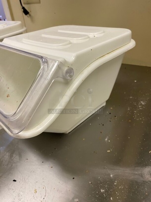ALL ONE MONEY! Bakers Mark Countertop White Poly Ingredient Bin! - Image 2 of 6