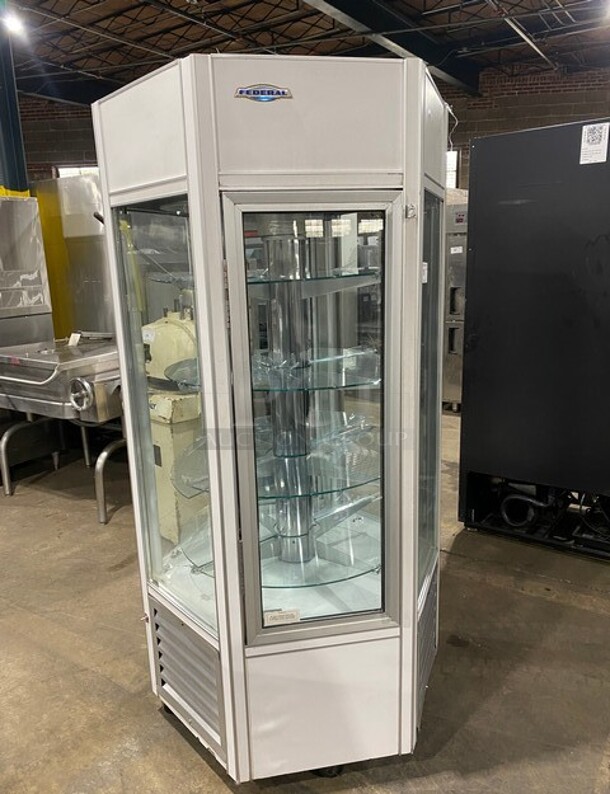 Federal Industries Metal Commercial Pie Cooler Merchandiser! MODEL 100SC SN:62301 115V 1Ph - Image 2 of 7