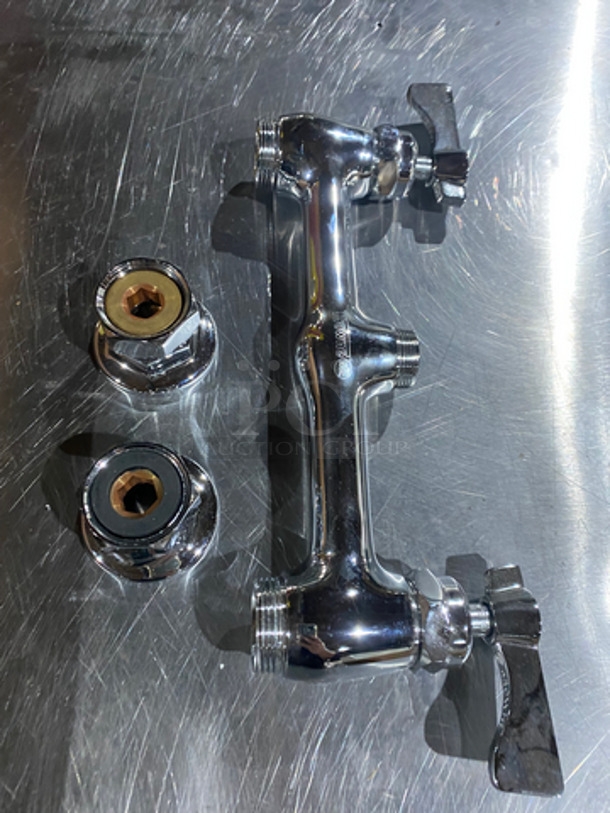 NEW! IN THE BOX! Commercial Faucet With Handles! Stainless Steel! 2X Your Bid! - Image 4 of 5