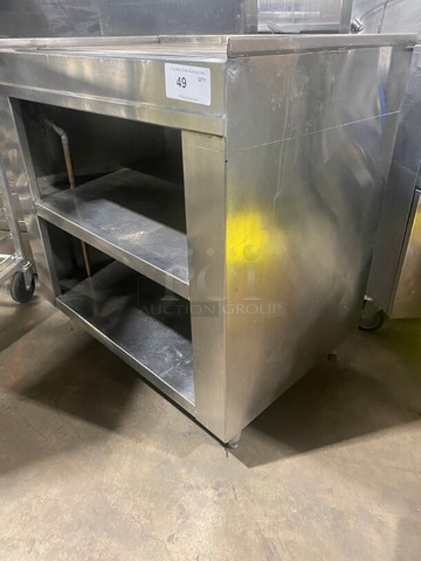 Commercial Worktop/Beverage Service Station! With Shelf Storage Space Underneath! All Stainless Steel! On Legs! - Image 2 of 7