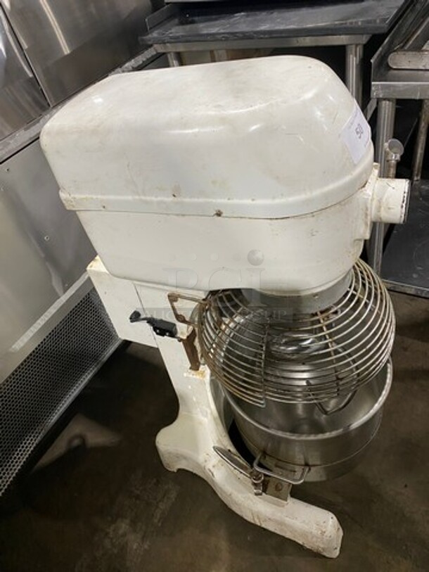 Eurodib Commercial Floor Style 30 QT Planetary Mixer! With Mixing Bowl And Guard! With Spiral Hook Attachment! WORKING WHEN REMOVED! Model: M30A 120V - Image 3 of 9
