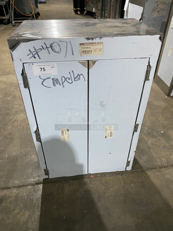 Commercial Heavy Duty 2 Door Wall Storage Cabinet! Solid Stainless Steel!