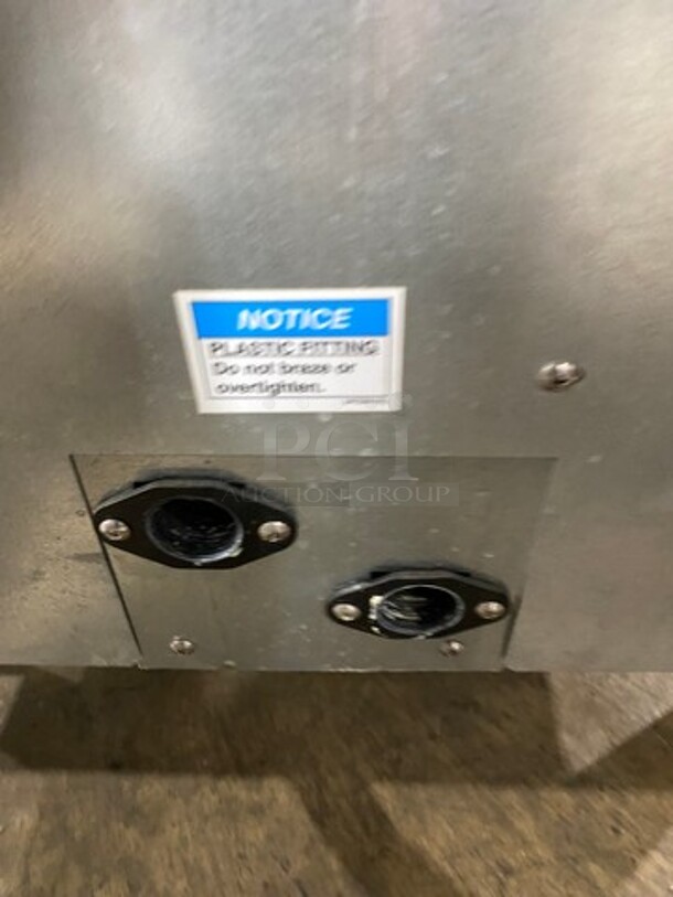 Hoshizaki Commercial Countertop Ice/Water Machine Dispenser Combo! All Stainless Steel! On Legs! Model: DCM500BAHOS SN: H04995D 115V 60HZ 1 Phase - Image 6 of 8