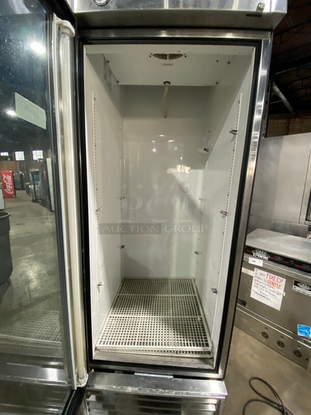 NICE! True Commercial Single Door Reach In Refrigerator Merchandiser! With Poly Coated Racks! All Stainless Steel Body! Model T23G SN:14196578 115V 1PH - Image 5 of 8