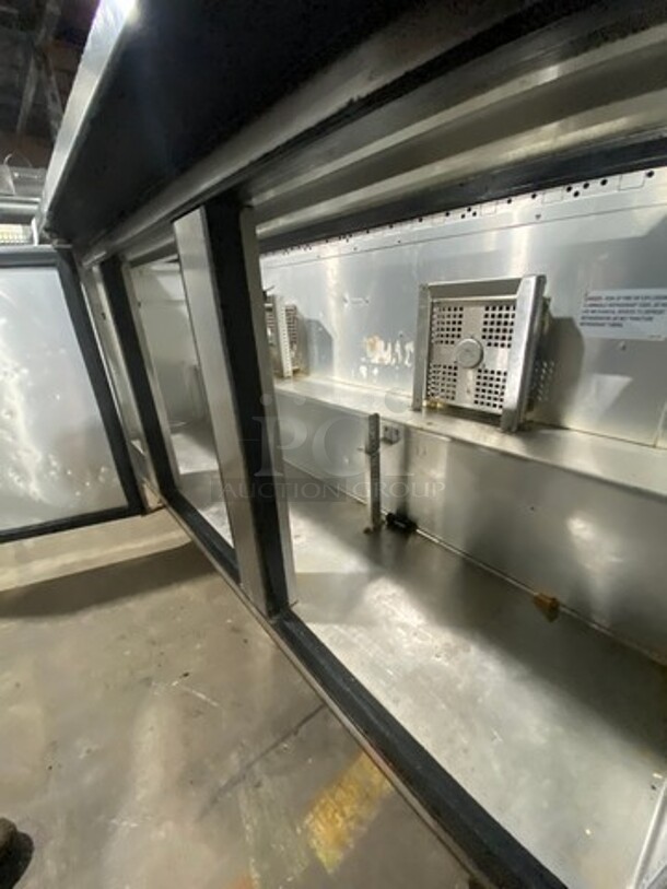 True Commercial Refrigerated Sandwich Prep Table! With 3 Door Storage Space Underneath! Poly Coated Racks! All Stainless Steel! On Casters! Model: TSSU7218HC SN: 9606725 115V 60HZ 1 Phase - Image 6 of 9