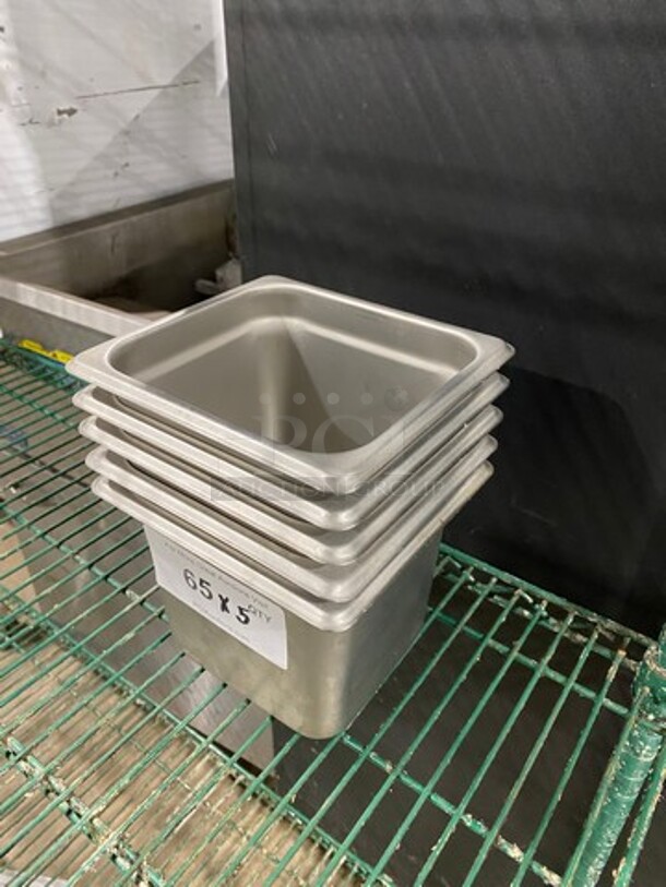 Winco Commercial Steam Table/ Prep Table Food Pans! All Stainless Steel! 5x Your Bid! - Image 2 of 7
