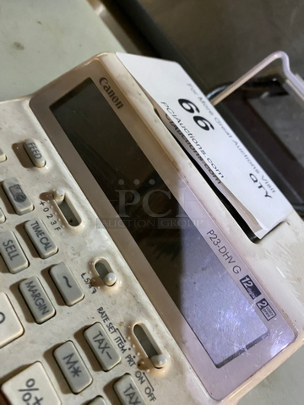 Canon Electric Printing Calculator! Model: P23DHVG - Image 3 of 5