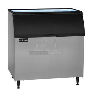 BRAND NEW SCRATCH & DENT! Ice-O-Matic B110PS Reinforced Ice Storage Bin - 854 lb. See photos for damage. S/N: 23091280010909. 48 x 31 x 50