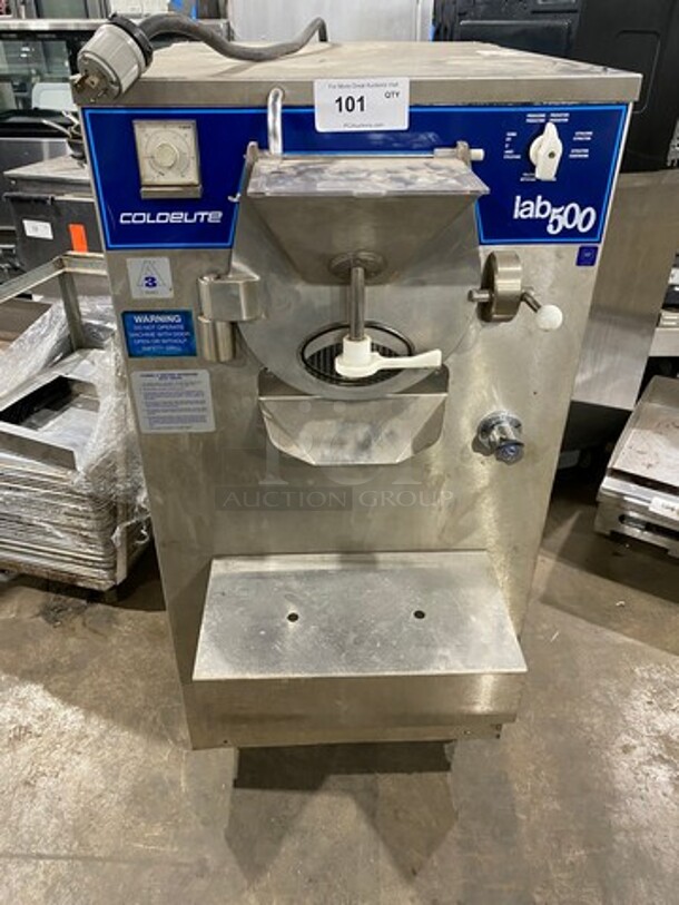 Coldelite Commercial Gelato/ Ice Cream Batch Freezer Machine! All Stainless Steel! Model: LB500 SN: 109307 208/230V 60HZ 3 Phase - Image 1 of 11