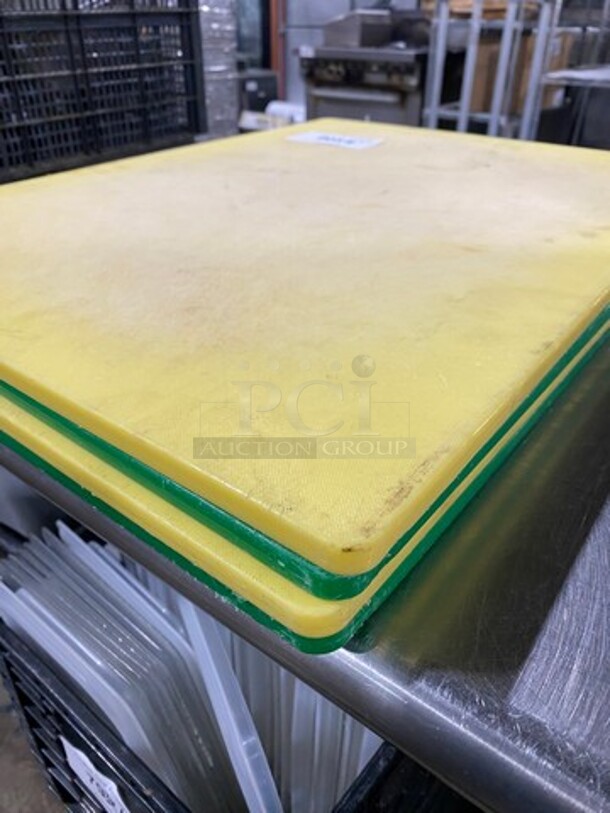 Green And Yellow Poly Cutting Boards! 4x Your Bid! - Image 2 of 4