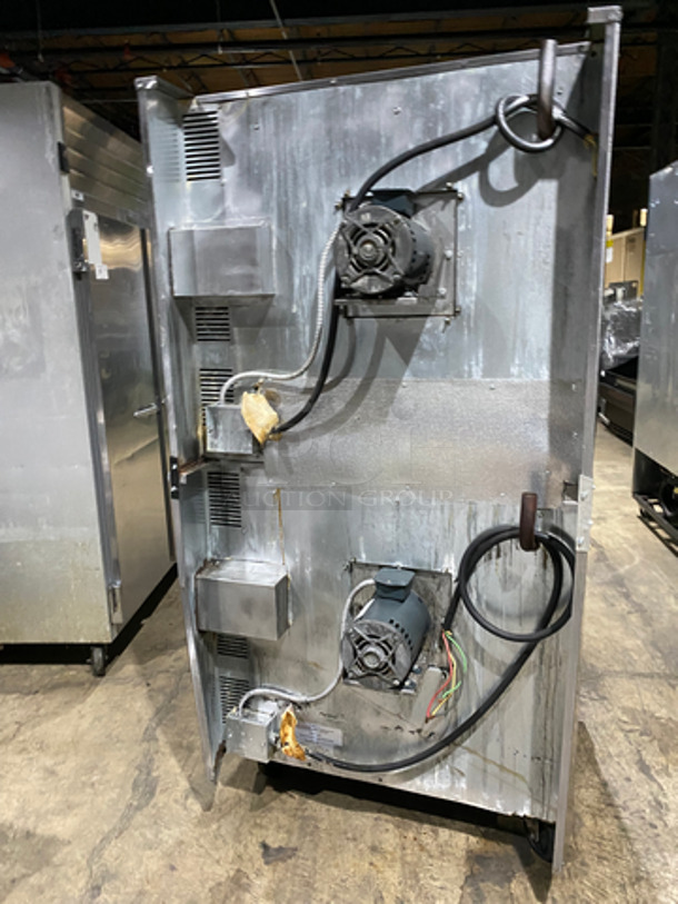 NICE! Imperial Electric Powered Heavy Duty Commercial Double Convection Oven! With One View Through Door & One Solid Door! With Metal Racks! All Stainless Steel! On Casters! 2x Your Bid Makes One Unit! - Image 4 of 9