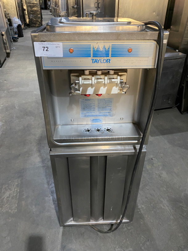 COOL! Taylor Soft Serve Ice Cream Machine! All Stainless Steel! On Casters! Model: Y168-27 SN: J1062802 208/230V 60Hz 1 Phase