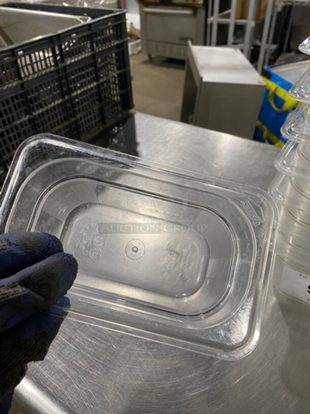 Cambro Clear Poly 1/9x4" Food Containers! 15x Your Bid! - Image 5 of 7