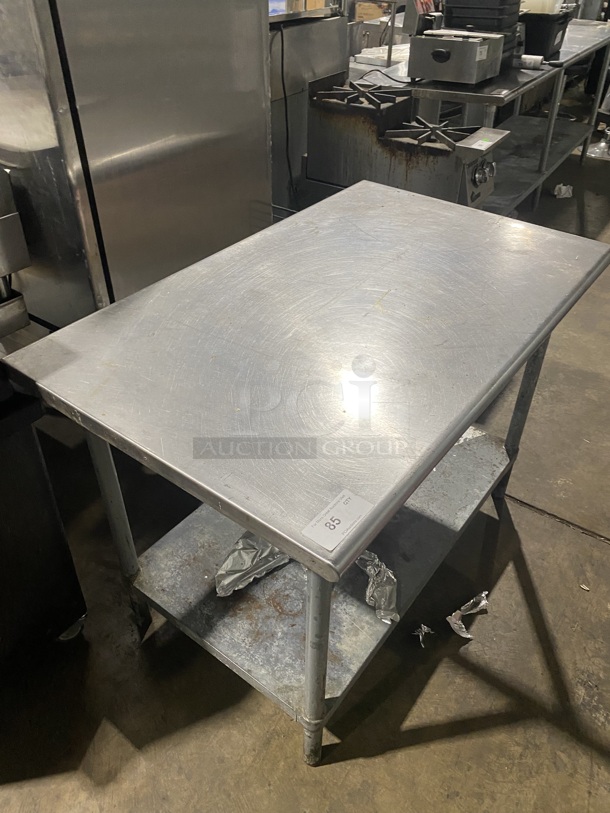 All Stainless Steel Work/Prep Table W/ Under Shelf! On legs! - Image 2 of 4