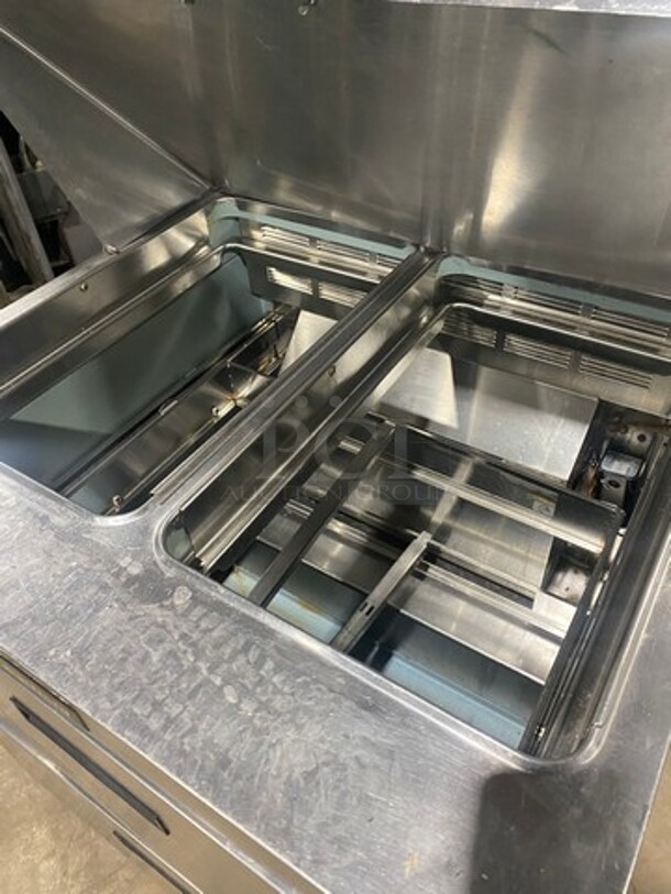 Delfield 2 Drawer Refrigerated Prep Table! On Commercial Casters! - Image 6 of 10