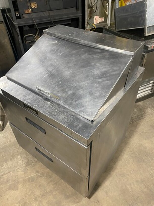 Delfield 2 Drawer Refrigerated Prep Table! On Commercial Casters! - Image 10 of 10