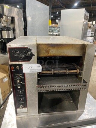 Commercial Stainless Steel Electric Powered Countertop Conveyor Toaster Oven!