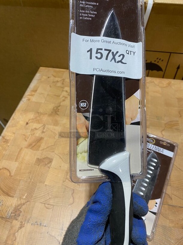 NEW! Millennia Stainless Steel Chefs Knifes! 2x Your Bid! - Image 6 of 9