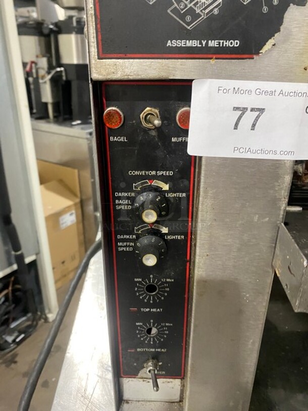 Commercial Stainless Steel Electric Powered Countertop Conveyor Toaster Oven! - Image 6 of 7