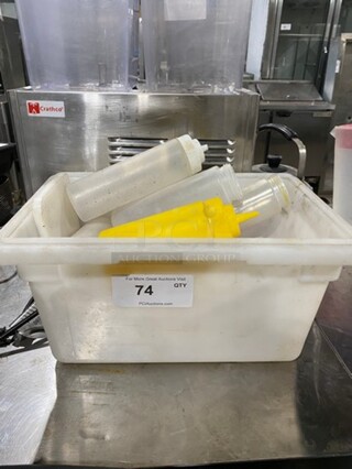 ALL ONE MONEY! Assorted Style And Color Squeeze Bottles! SOME MAY NOT HAVE LIDS!