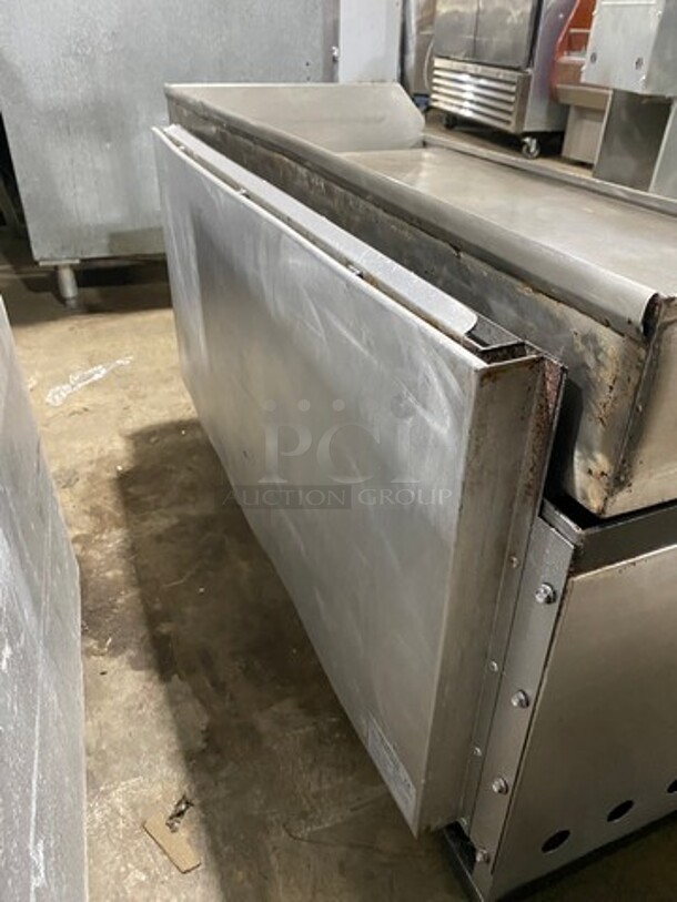 American Master Commercial Natural Gas Powered Countertop Flat Top Griddle And Cheese Melter Combo! With Back And Side Splashes! All Stainless Steel! - Image 4 of 9