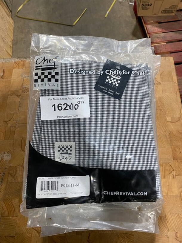 Brand New! Chef Revival Slim Fit Chef Pants! Poly/Cotton Blend Fabric! Size Medium! 10x Your Bid! - Image 1 of 4