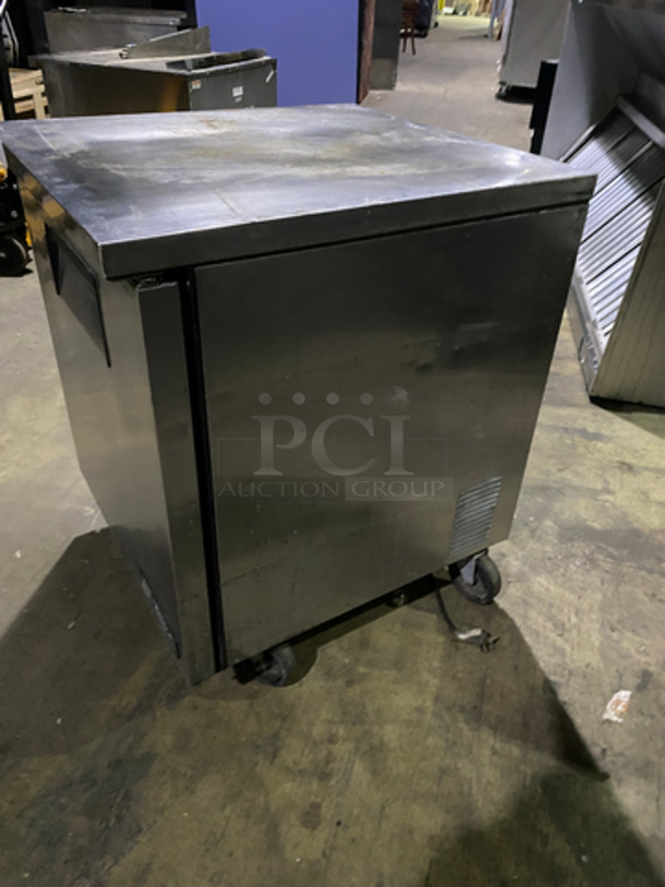 True Commercial Single Door Refrigerated Lowboy/ Worktop Cooler! With Poly Coated Racks! All Stainless Steel! On Casters! Model: TUC27 SN: 14151350 115V 60HZ 1 Phase - Image 3 of 7