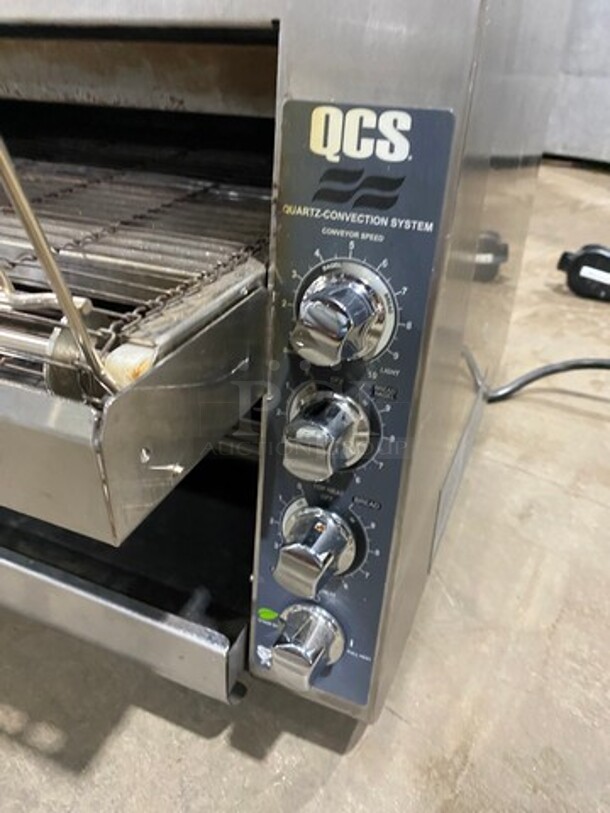 QCS Commercial Countertop Conveyor Toaster Oven! All Stainless Steel! Model: QCS395HC 208V 60HZ 1 Phase - Image 6 of 9