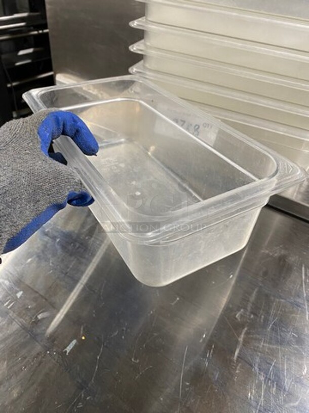 Cambro Clear Poly 1/3x4" Food Containers! 8x Your Bid! - Image 5 of 8