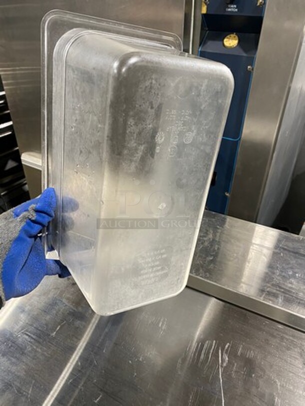 Cambro Clear Poly 1/3x6" Food Containers! 7x Your Bid! - Image 5 of 8