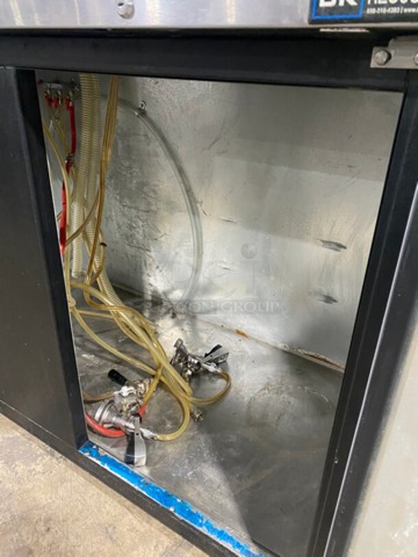 2018 BK Resourses Dual Tower Four Tap Beer Refrigerated Kegerator Cooler! MODEL DBC2269 SN:8101545113 115V 1P - Image 5 of 9