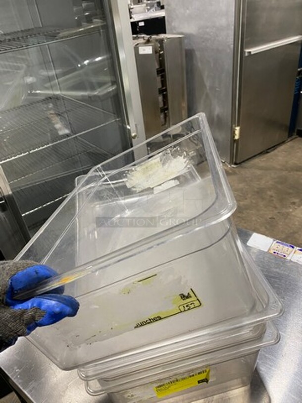 Winco Clear Poly Food Containers! 4x Your Bid! - Image 5 of 7