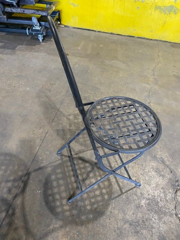Black Metal Foldable Patio Chairs! 10x Your Bid! - Image 4 of 6