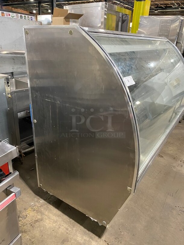 Leader Commercial Refrigerated Bakery/Deli Case! With Curved Front Glass! With Sliding Rear Access Doors! All Stainless Steel Body! Model:RHDL72 SN:PT10M1682A 115V 60HZ 1 Phase - Image 4 of 9