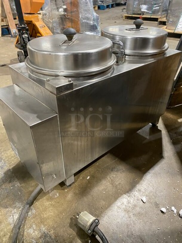 Cecilware Commercial Countertop Automatic Dual Coffee Urn! All Stainless Steel! On Legs! Model: MB1 120V - Image 4 of 11