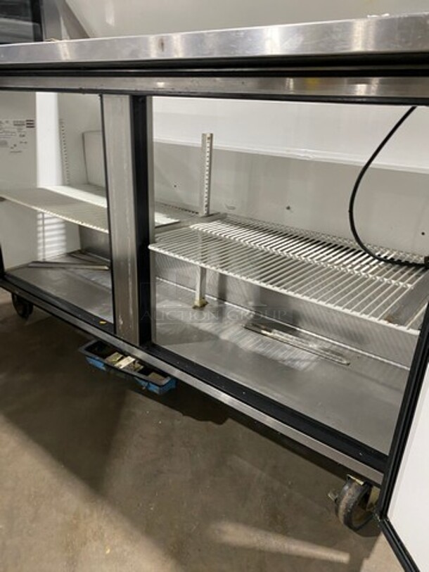 True Commercial Refrigerated Sandwich Prep Table! With 2 Door Underneath Storage Space! All Stainless Steel! On Casters! Model: TSSU6016 SN: 5181830 115V 60HZ 1 Phase - Image 6 of 9