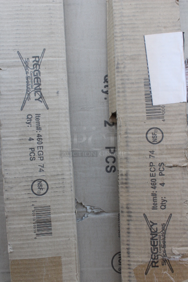 BRAND NEW IN THE BOXES! (2) BOXES OF (4) Regency 74" NSF Green Epoxy Posts. 8 Posts In Total. 2x your bid - Image 3 of 3